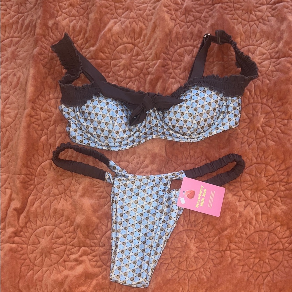 NWT Strawberry Milk Mob Clyde top & bottom